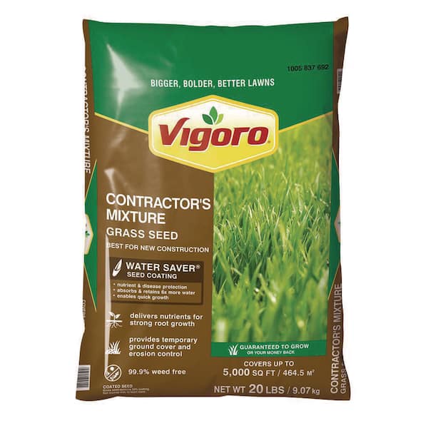 Vigoro 20 lbs. Contractor's Grass Seed Southern Mix with Water Saver Seed Coating