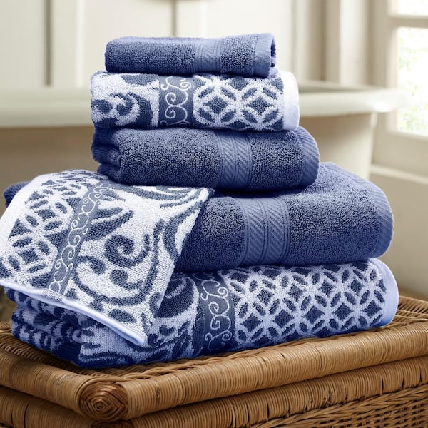 Chic Home Luxurious 3-Piece 100% Pure Turkish Cotton Bath Towels, 30 x 60,  Jacquard Weave Design, OEKO-TEX Certified