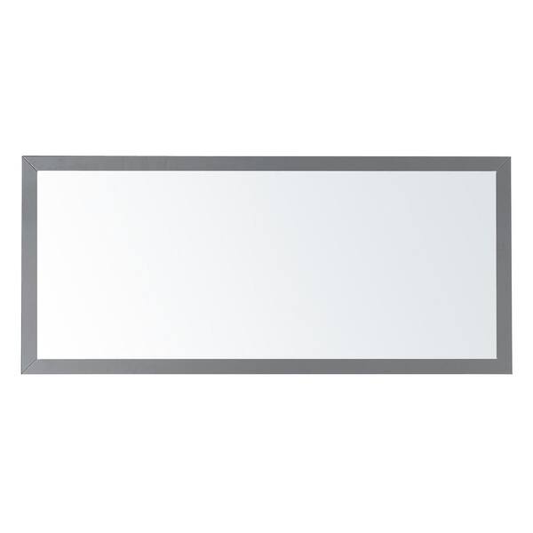 Exclusive Heritage 71 in. W x 32 in. H Framed Rectangular Bathroom Vanity Mirror in Taupe Grey