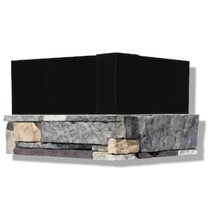 6 in. x 24 in. Stone Veneer Ledgestone Pre-Cut Corners Marin Fog (Box of 8)