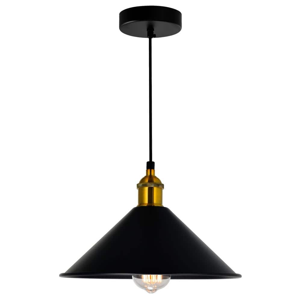 Brave Black Mini Pendant with Cone Shaped Shade