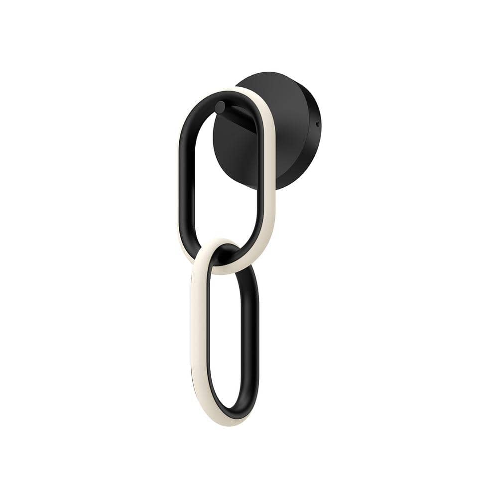 Airen 17 in. 1 Light 20-Watt Black Integrated LED Wall Sconce price history on PriceWatchPro