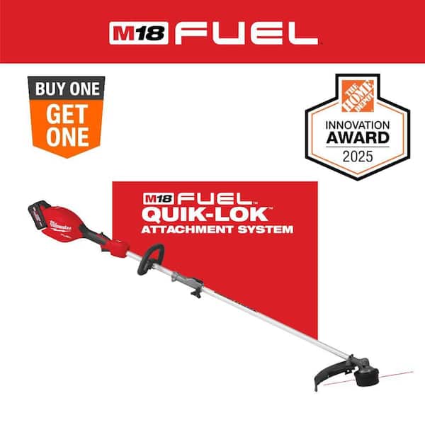 M18 FUEL 18V 16 in. Brushless Cordless Battery Powered String Trimmer w/QUIK-LOK Attachment Capability & 8.0 Ah Battery