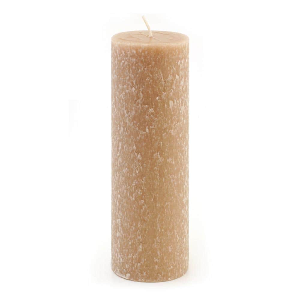 ROOT CANDLES 3 in. x 9 in. Timberline Taupe Pillar Candle 33945 The