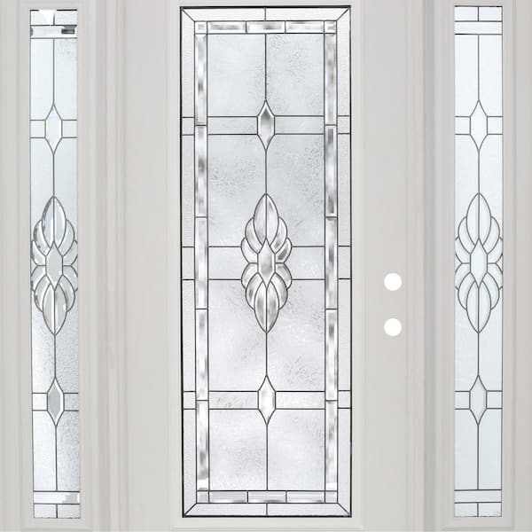67.5 in. x 81.625 in. Sapphire Patina Full Lite Unfinished Smooth Left-Hand Fiberglass Prehung Front Door with Sidelites 67.5 in. x 81.625 in. Sapphire Patina Full Lite Unfinished Smooth Left-Hand Fiberglass Prehung Front Door with Sidelites