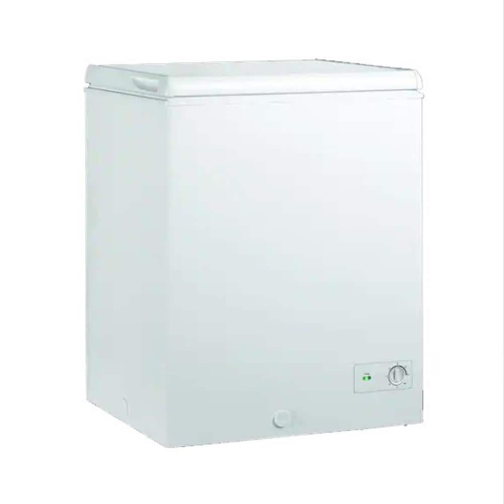 WANAI Chest Freezer, 5.0 Cu. ft Compact Mini Freezer with Low Noise &  Energy Saving, Deep Freezer,Black 