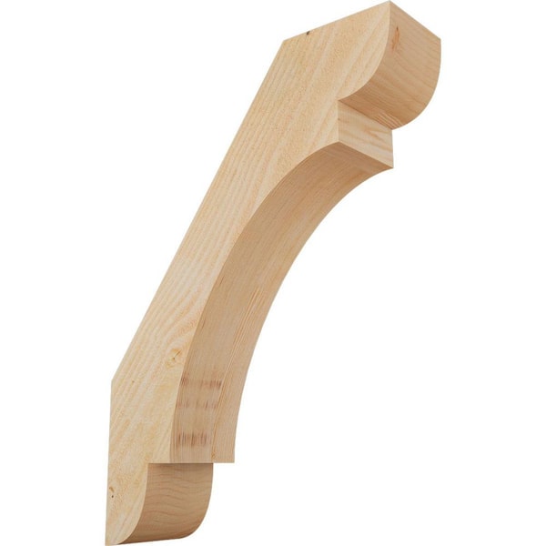 Ekena Millwork 6"W x 22"D x 30"H Olympic Rough Sawn Knee Brace, Douglas Fir