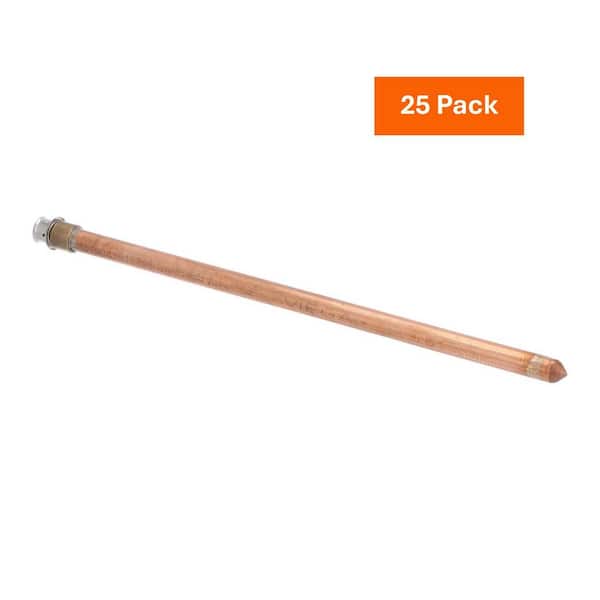 PureFlow 1/2 in. Press x 1/2 in. FTG Zero Lead Brazed Copper Stub-Out, 15 in. (25-Pack)