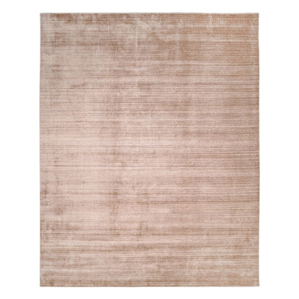 Solo Rugs Harbor Solid Solid Beige 10 ft. x 14 ft. Hand Loomed Area Rug