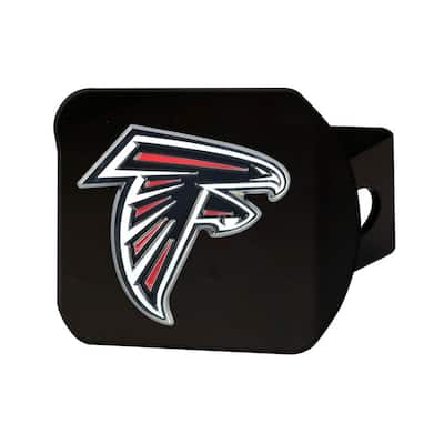 NFL - Atlanta Falcons 3D Color Emblem on Type III Black Metal Hitch Cover