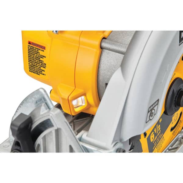 DEWALT - 20V MAX Lithium-Ion Cordless Brushless 6-1/2 in. Circular Saw Kit with 5.0 Ah Battery and Charger