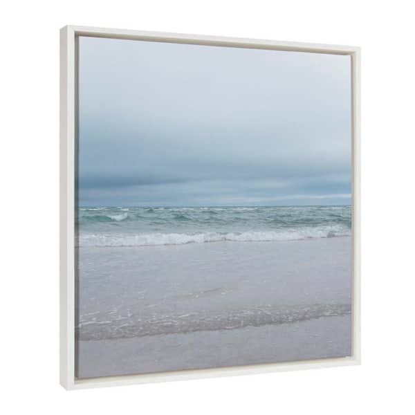 Kate and Laurel Sylvie Lifes a Beach by Stephanie Klatt Framed Art Print 22 in. x 22 in.