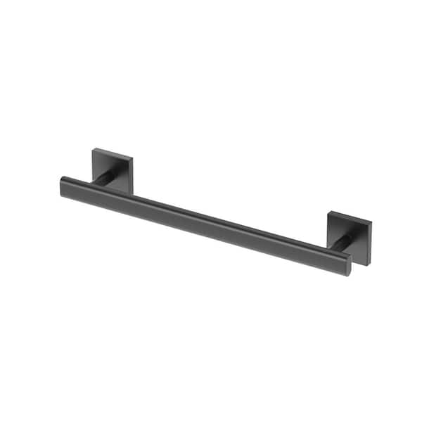 Gatco Elevate 12 in. L Wall Mounted Hand Towel Bar in Matte Black