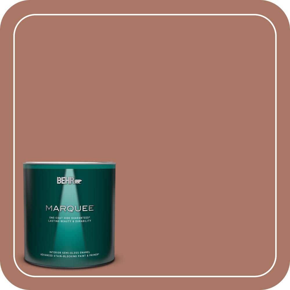 1 qt. #210F-6 Chutney Brown Semi-Gloss Enamel Interior Paint & Primer price history on PriceWatchPro