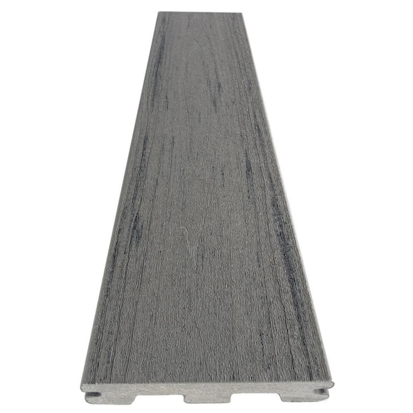 Timbertech Pro Terrain 1 In X 5 36 In X 1 Ft Silver Maple Composite Deck Board Sample Samp Tc12sm The Home Depot