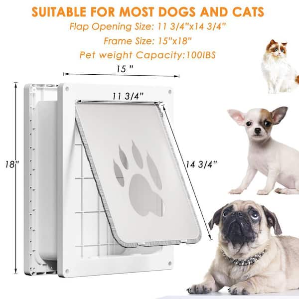 FAWEY TRED INC 15 in. x 18 in. Dog Door for Interior and Exterior
