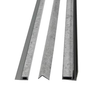 Frost Nickel 94 in. Vinyl Backsplash Accessory Trim Kit