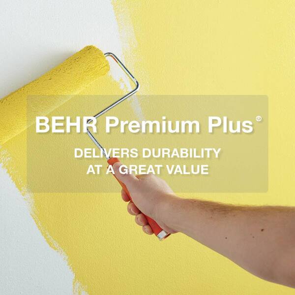 BEHR PREMIUM PLUS 1 gal. #P250-6 Splendor Gold Flat Low Odor Interior Paint  & Primer 130001 - The Home Depot
