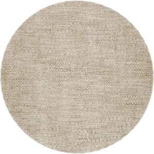 Masterpiece Gray Global 5 ft. Round ft. Indoor Area Rug