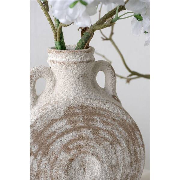 A & B Home 9.1 in. Multi-Colored Ceramic Amphora Decorative Vase