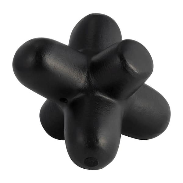 Liv & Skye Black 8 in. x 6 in. Metal Abstract Geometric Orb Sculpture