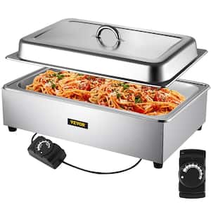 Commercial Food Warmer 9.5 qt. Electric Soup Warmers Grade Stainless Steel Bain Marie Buffet Equipment, 400W
