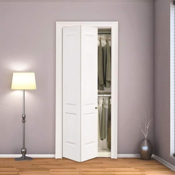 Steves & Sons 30 in. x 80 in. 2-Panel Square Top White Primed