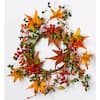 6.5 in. x 12 in. O.D. Fall Berry and Leaf Candle Ring/Wreath