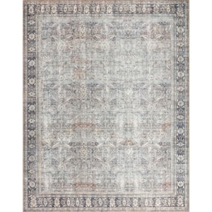 Wynter Grey/Charcoal 3 ft. 6 in. x 5 ft. 6 in. Oriental Printed Area Rug