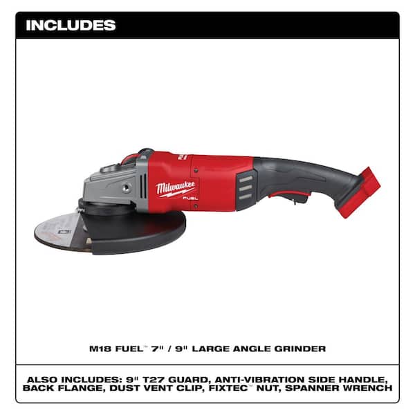 M18 FUEL™ 7 / 9 Large Angle Grinder (Tool Only)