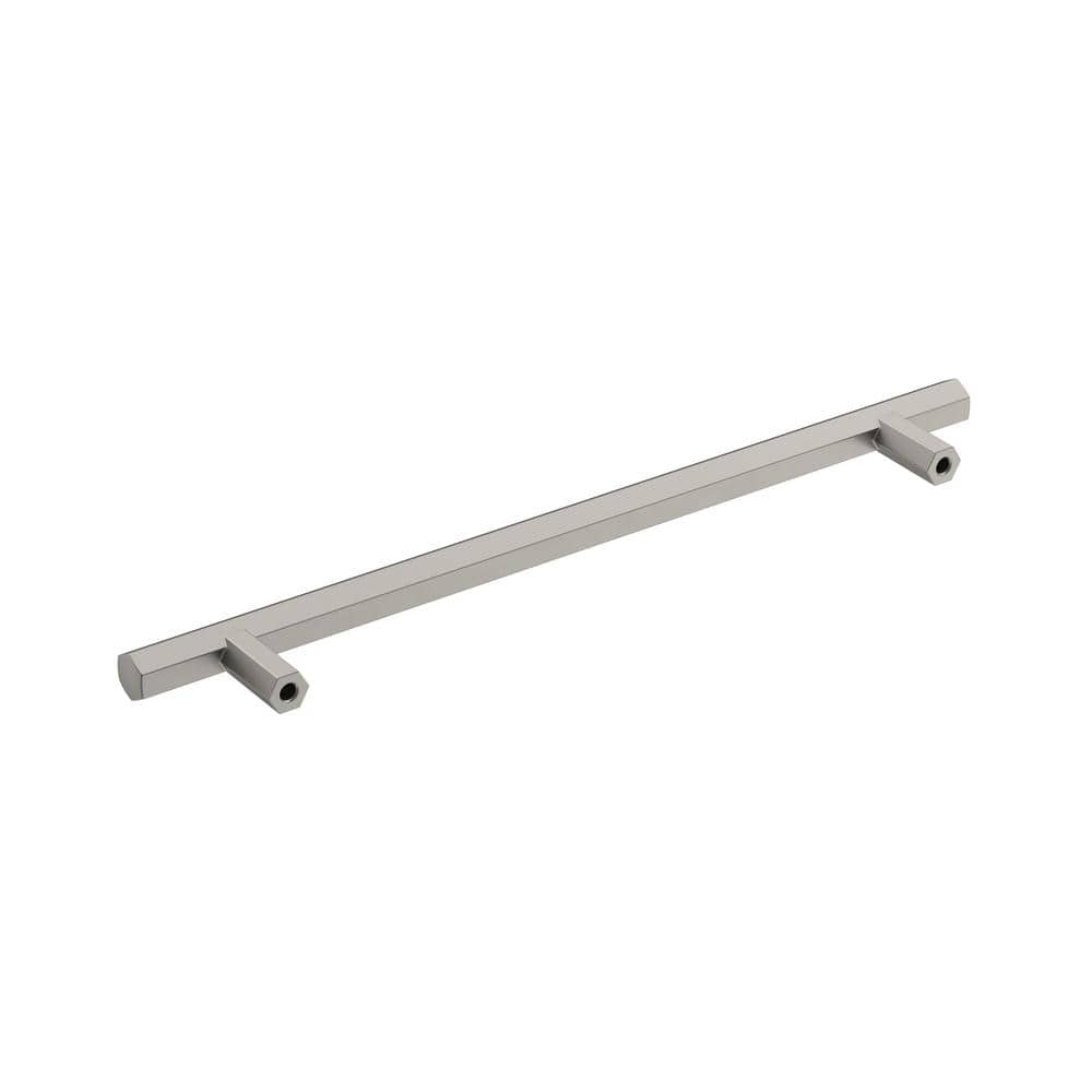 Satin Nickel 7-9/16 inch Modern Cabinet Drawer Pull