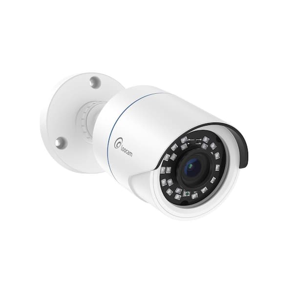 1080P 4-in-1 HD Wired Outdoor Hardwired Bullet Security Camera with Night Vision, White