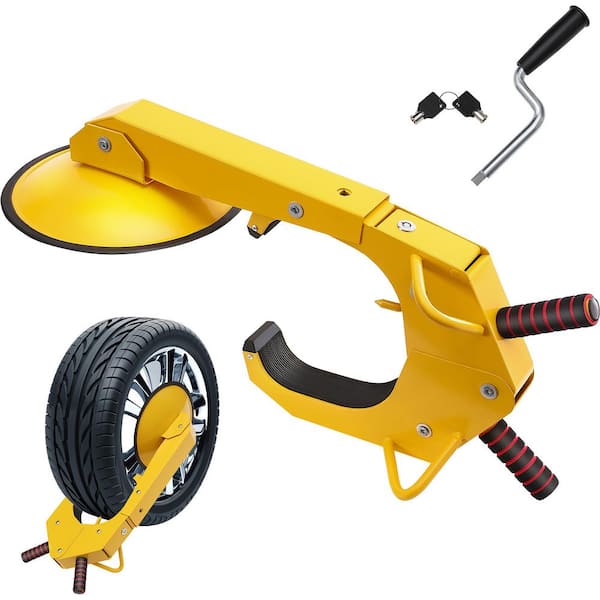 Wheel Lock Clamp, 1 Pack Trailer Wheel Lock, Heavy-Duty Anti Theft Tire Lock, Adjustable Tire Boot Lock Tire Claw