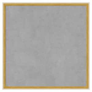 Paige White Gold 21 in. x 21 in Framed Magnetic Board