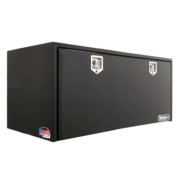 24 in. x 24 in. x 60 in. Gloss Black Steel Underbody Truck Tool Box