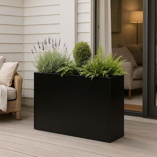 KOZYARD 30 in. L x 12 in. W x 24 in. H Metal Planter Box