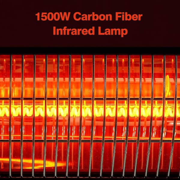 SenQWFa 1500W Indoor Outdoor Carbon Infrared Electric Heater with