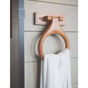 Dalton Towel Ring in Honey Oak