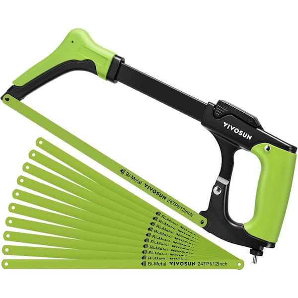 12 in. Adjustable High-Tension Pruning Saw Set with 10 24 TPI Bi-Metal Blade
