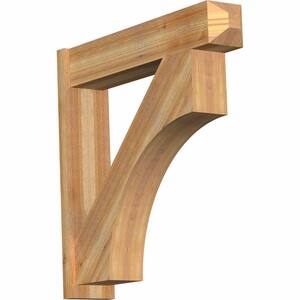 8 in. x 38 in. x 38 in. Western Red Cedar Westlake Craftsman Rough Sawn Outlooker