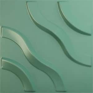 11-7/8"W x 11-7/8"H Lane EnduraWall Decorative 3D Wall Panel, Sea Mist (12-Pack for 11.76 Sq.Ft.)