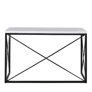 Skyler 48 in. White Standard Rectangle Composite Console Table