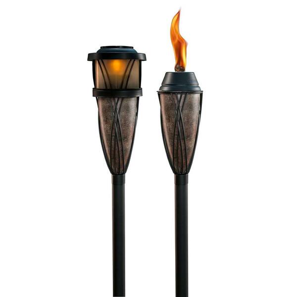 TIKI Flame and Solar Slate Torch (2-Pack)