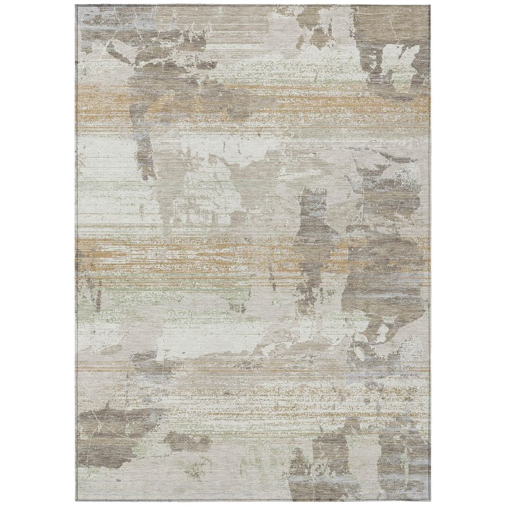 Chantille Machine Washable Indoor/Outdoor Abstract ACN2646 Ivory 3 ft. x 5 ft. Area Rug price history on PriceWatchPro