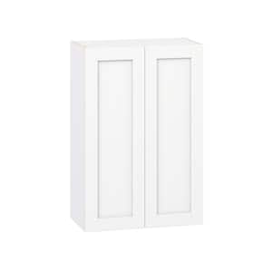 Milton 27 in. W x 14 in. D x 40 in. H Assembled Shaker Wall Kitchen Cabinet in Bright White
