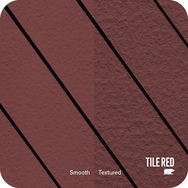 5 gal. #PFC-04 Tile Red Textured Solid Color Exterior Wood and Concrete Coating