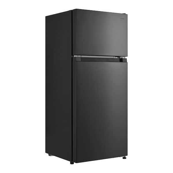 Vissani 4.5 cu. ft. 2-Door Mini Refrigerator in Black with Freezer