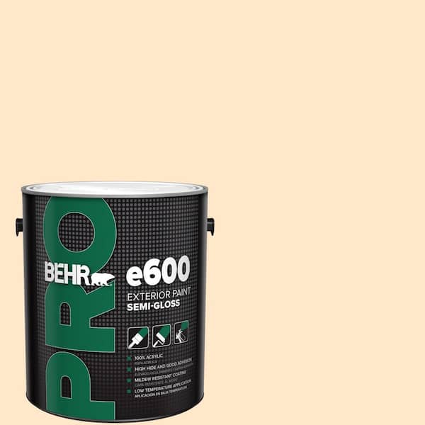 BEHR PRO 1 gal. #ECC-49-1 Antigua Sunrise Semi-Gloss Exterior Paint