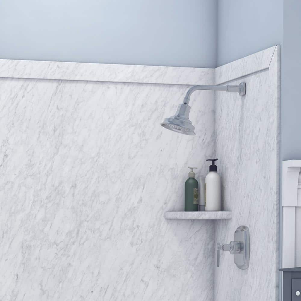 Frost White 60" x 32" x 60" Alcove Bathtub Surround