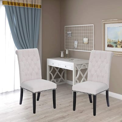 Toulouse Beige Cushion Accent Dining Chair (Set of 2)